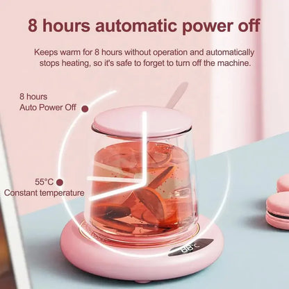 Mini Portable 55 65 75° USB Cup Warmer Coffee Mug Heating Coaster Smart Thermostatic Hot Plate Milk Tea Water Heating Pad Heater