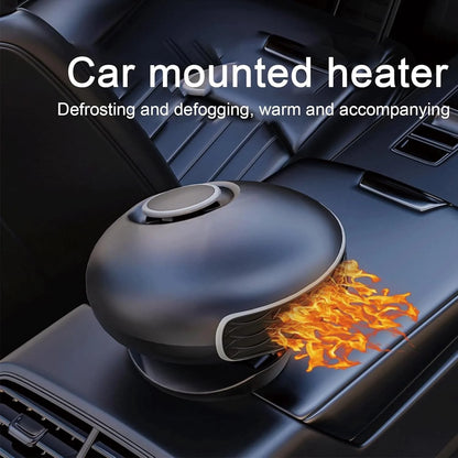 2 In1 Fast Heating and Cooling Car Heaters , Portable Car Heater,12V Car Heater and Defroster, Car Heater That Plugs into Cigarette Lighter 360°Degree Defroster with Rotatable Suction Holder